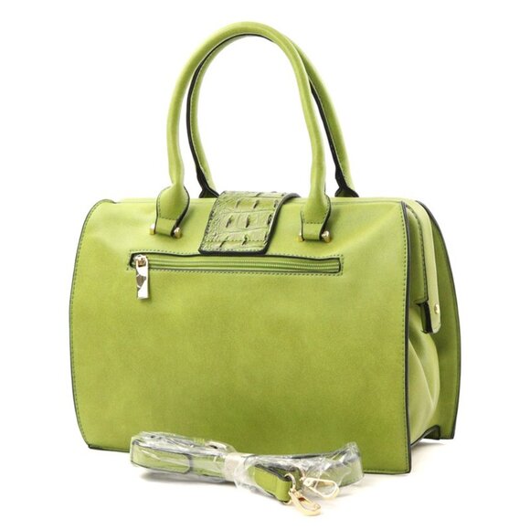 Doctor Bag style handbag with matching wallet. - Picture 2 of 3